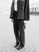 Nudie Jeans Damen Hose Asta Pinstripe Denim