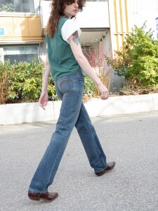 Nudie Jeans Damen Hose Sharp Charlie Gravel Stone