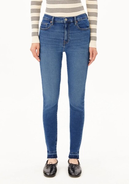 Armedangels Damen Jeans Tillaa Mid Skinny Breeze