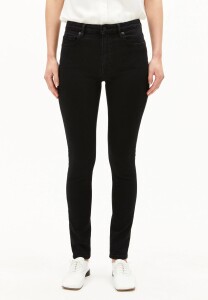 Armedangels Damen Jeans Tillaa Mid Skinny rinse black
