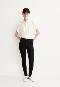 Armedangels Damen Jeans Tillaa Mid Skinny rinse black