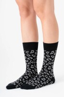 Albero Natur Unisex Strümpfe Leo Schwarz/grau