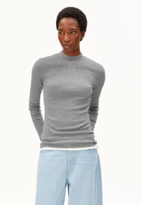 Armedangels Damen Longsleeve Fatimaara silver melange