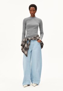 Armedangels Damen Longsleeve Fatimaara silver melange
