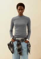Armedangels Damen Longsleeve Fatimaara silver melange