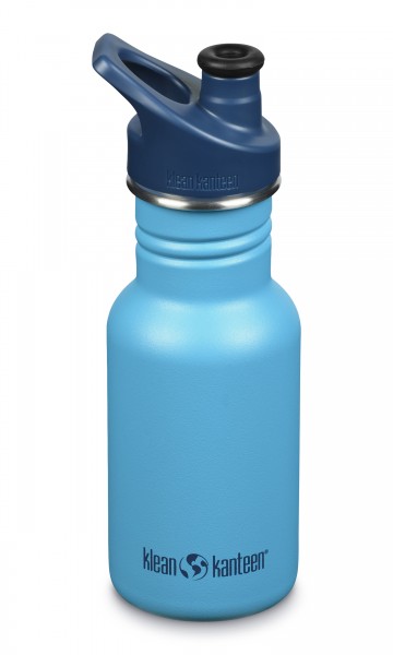 Klean Kanteen Kinder Trinkflasche einwandig 355 ml (12 oz) mit Sport Cap + Staubschutz Hawaiian Ocean