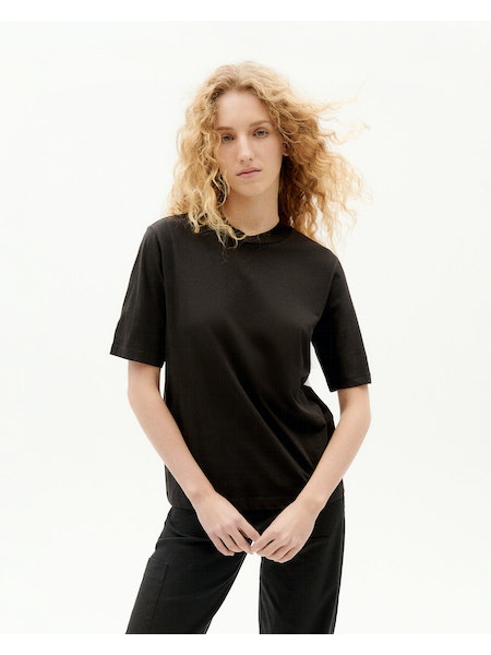 Thinking Mu Damen T-Shirt Mock Basic black